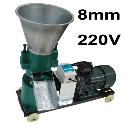 8mm Chicken Feed Machine Pellet Mill Farm Granulator Cornstalk Grinder 220V 4HP