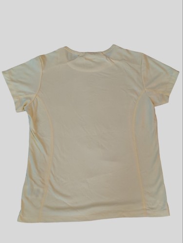 Columbia Titanium Shirt Yellow Sz Medium Lightweight Yoga Outdoor Gym Womens SS - Picture 2 of 8
