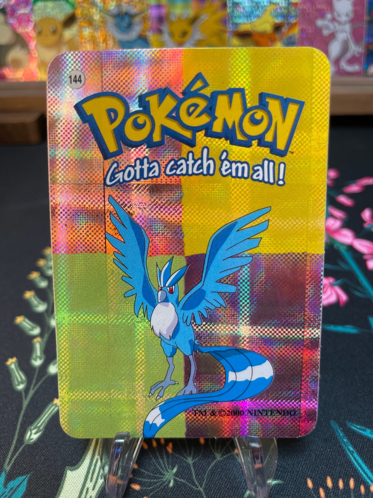 Articuno #144 -  Vintage Vending Machine Prism Sticker 2000 - Pokemon Card