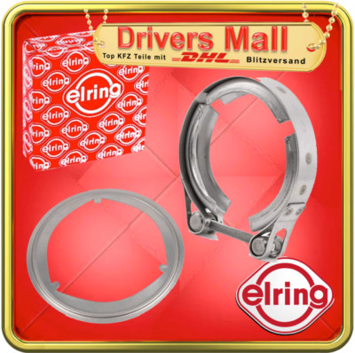 ELRING Auspuff Rohrverbinder Schelle + Dichtung VW AUDI 1.4/1.6/1.9/2.0/2.5 TDI