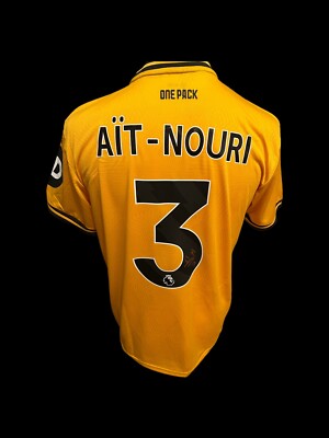Rayan Ait-Nouri Wolverhampton Wanderers handsigniertes Heimtrikot 2024-25 