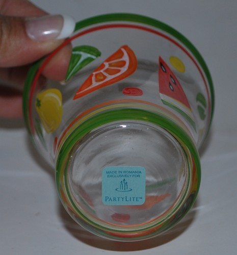 PARTYLITE "Summerfest" Glass Votive Holder – P9277 NIB - Picture 5 of 7
