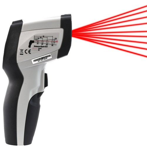 Multi Laser Infrared Kontaktlos Thermometer Pyrometer -50..500 °C Feuchtemessung - Bild 6 von 9