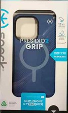 Speck Presidio2 Grip with MagSafe Case For iPhone 15 Pro Max, Coastal Blue
