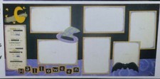 Scrapbook Layout Page Kit 12x12-- 2 Page Layout HALLOWEEN