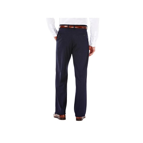 J.m. Haggar Men's Classic Regular Fit Stretch Dress Pants 38x32 In Dark Navy - Picture 3 of 3