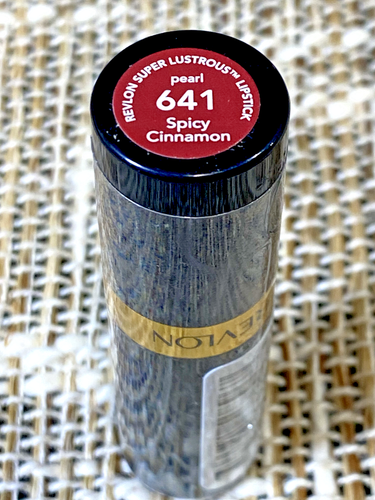 Revlon Super Lustrous Lipstick Creme, Spicy Cinnamon 641, 0.15 fl oz (SEALED)