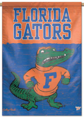 FLORIDA GATORS Retro-1955-94-Style Official NCAA Team Logo 28x40 WALL BANNER  | eBay Florida Florida Gators バナーとスクロールサイン