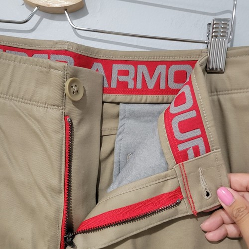 Under Armour Mens Pants Size 44W/36L Color Tan Waistband - Picture 4 of 7