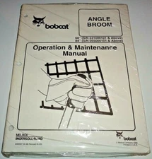 Bobcat 68" 84" Angle Broom Operation & Maintenance Manual ORIGINAL NOS! 1999