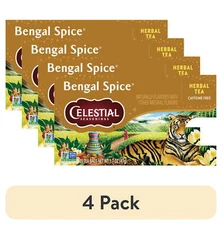 (4 pack) Celestial Seasonings Bengal Spice Herbal Tea Bags (20 Count)