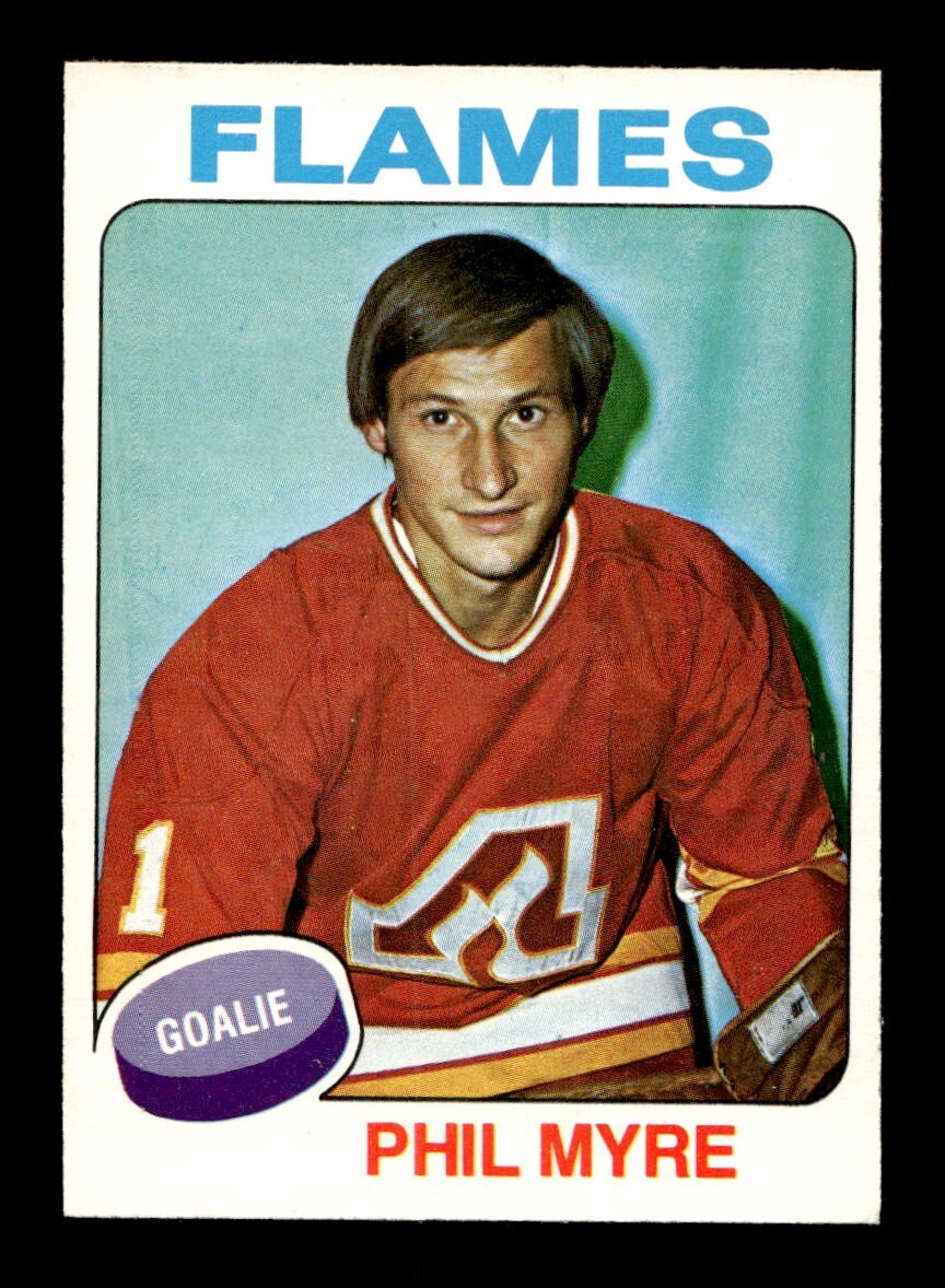 1975 76 O-Pee-Chee #308 Phil Myre Flames EX-MT+ *9v