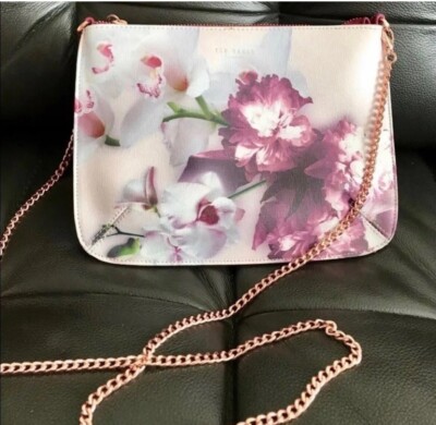 Ted Baker Cailey Ethereal Posie Pink Floral Cross Body Bag With