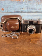 Vintage Voightlander Vitoret DR  35mm Camera,W/ Leather Case. GC, Not Tested 