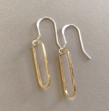 HANDCRAFTED SUNDANCE CHARM LINK EARRINGS HANDMADE SIMPLE ARTISAN JEWELRY