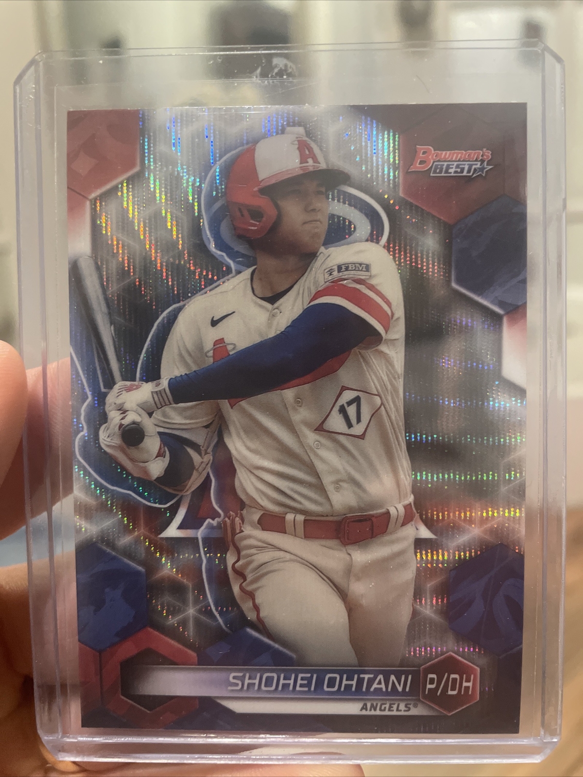 SHOHEI OHTANI 2023 Bowmans Best Wave Refractor SP RC #62