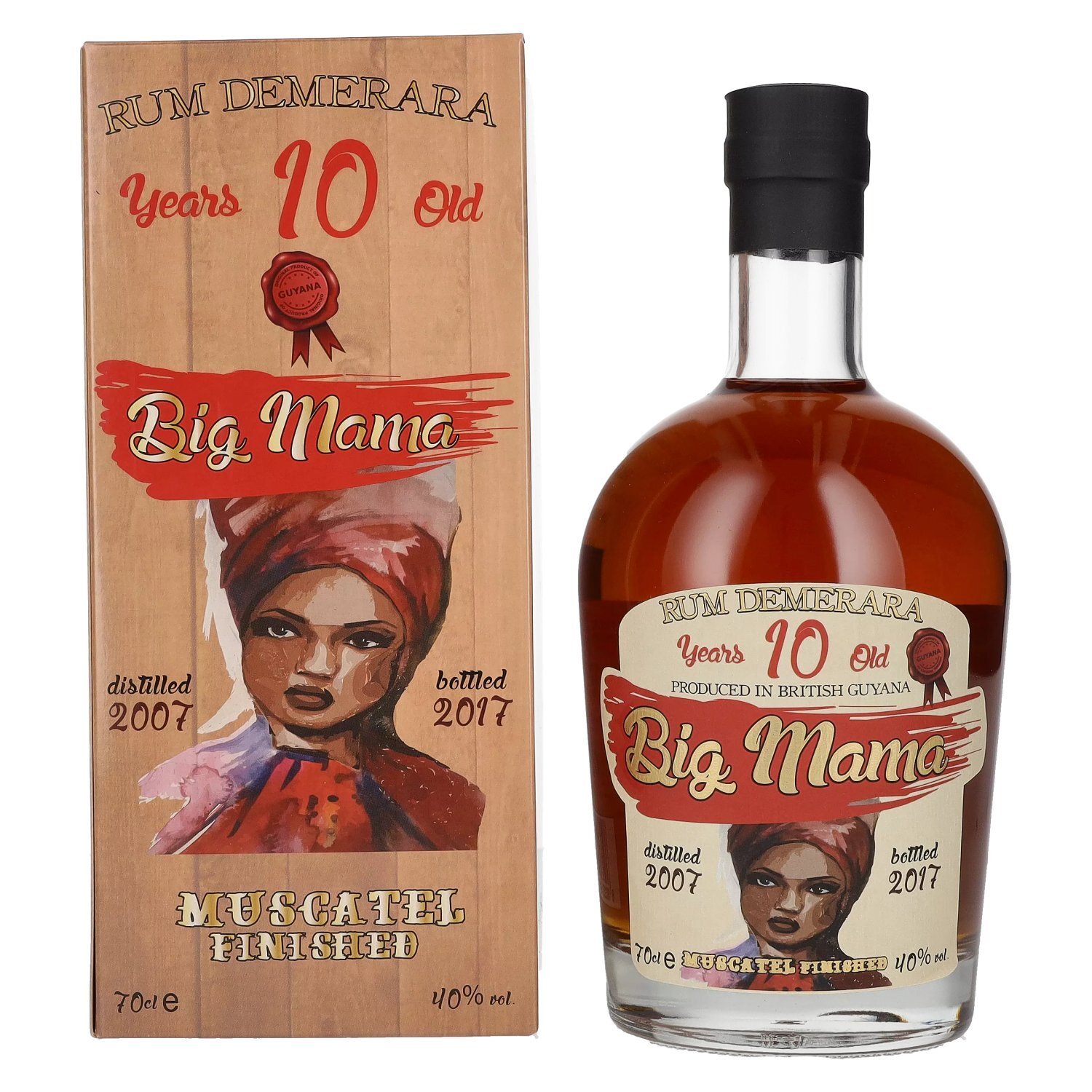 Big Mama 10 Years Old Rum Demerara Muscatel Finished