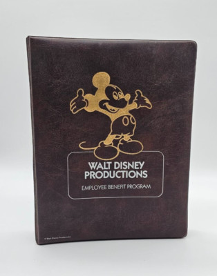 WALT DISNEY PRODUCTIONS employee benefit program - 1984 -Vintage Sammel Artikel