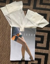 NEU 2 PAAR ! STRAPS-STRÜMPFE HALTERLOS (1)35-37 (2)38-40 LEVEE elfenbein *686112