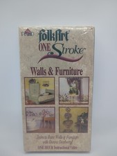 Plaid FolkArt One Stroke 1996 Walls  Furniture VHS SEALED New 1194