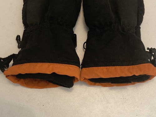 Hot Fingers Youth Ski Snowboard Gloves - Youth Medium 7-8 Orange Black w/liner - Picture 13 of 16