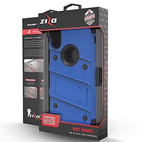 ZIZO Bolt iPhone X/Xs Holster Case Hartglas, integrierter Ständer & Schlüsselband - Bild 5 von 5