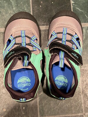 Oshkosh Aqua & Gray Sandal Shoes Size: 11 *Pre-Owned/Beautiful Condition* bb1