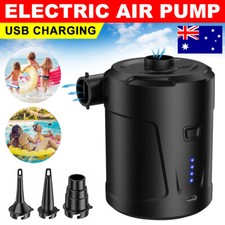Electric Air Pump USB Rechargeable Inflator Deflator Airbed Bed Mattress Pool