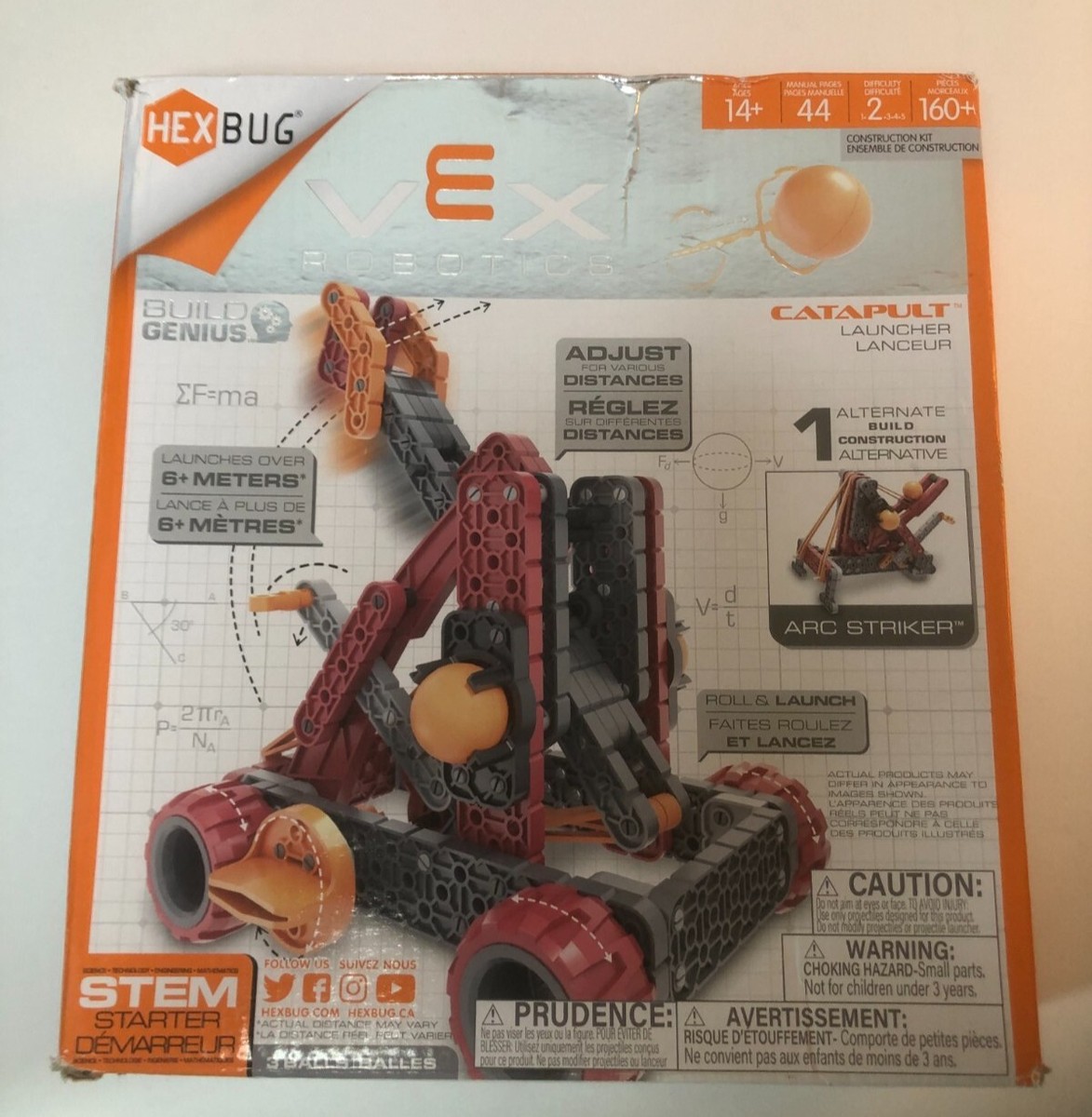 Hexbug Vex Robotics Catapult Launcher Stem Learning Toy w/ Alternative  Build NIB