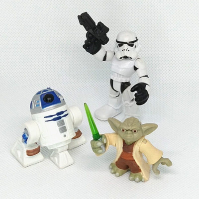 Star Wars Galactic Heroes Hasbro Playskool 2011 - Yoda - R2-D2 - LOT OF 3