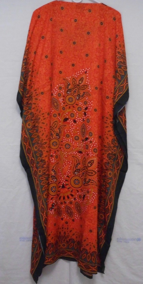 Women Loose Kimono Sleeve Vintage Plus Caftan Polyester Maxi Long Dress Kaftan e