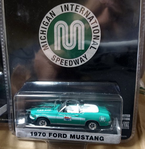 Greenlight 1/64 1970 Ford Mustang Mach 1 Michigan Speedway Pace Car 30364 - 第 1/4 張圖片