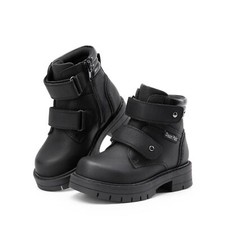 Toddler Boys Girls Ankle Boots Classic Faux Leather Side Zipper Dress Boots