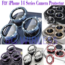 For iPhone 14/14 Pro/14Pro Max/14+Tempered Glass Glitter Camera Lens Protector