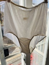 Vtg Granny Panties Sheer Sissy Large Mushroom Gusset Double Layer Rayon Size 5