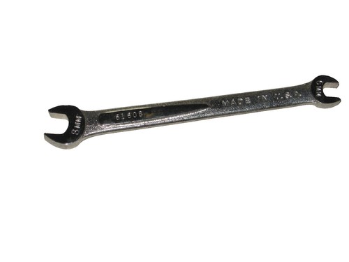 Metric Double Open End Wrench Polished Finish Cr-V, 24mm x
