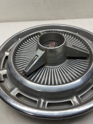 1965-67 Chevy Impala & Chevy SS 14 Inch Stainless Steel Hub Cap OEM GM ONE - Picture 4 of 7