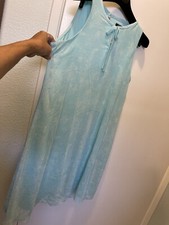 CHAPS BEAUTIFUL BABY BLUE SHEER CHIFFON WORK-PARTY DRESS 6