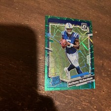 2023 Panini Optic Green Velocity Rated Rookie And Leaf /10 Anthony Richardson