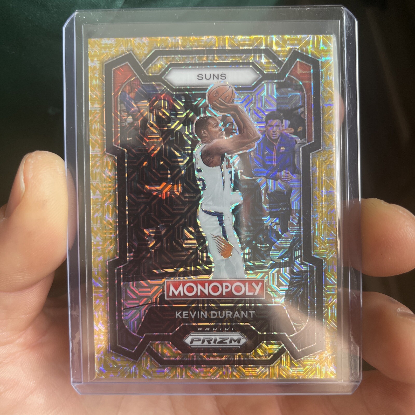 Kevin Durant GOLD SHIMMER 216 /500  2023-24 Panini Prizm MONOPOLY #70 PACK FRESH
