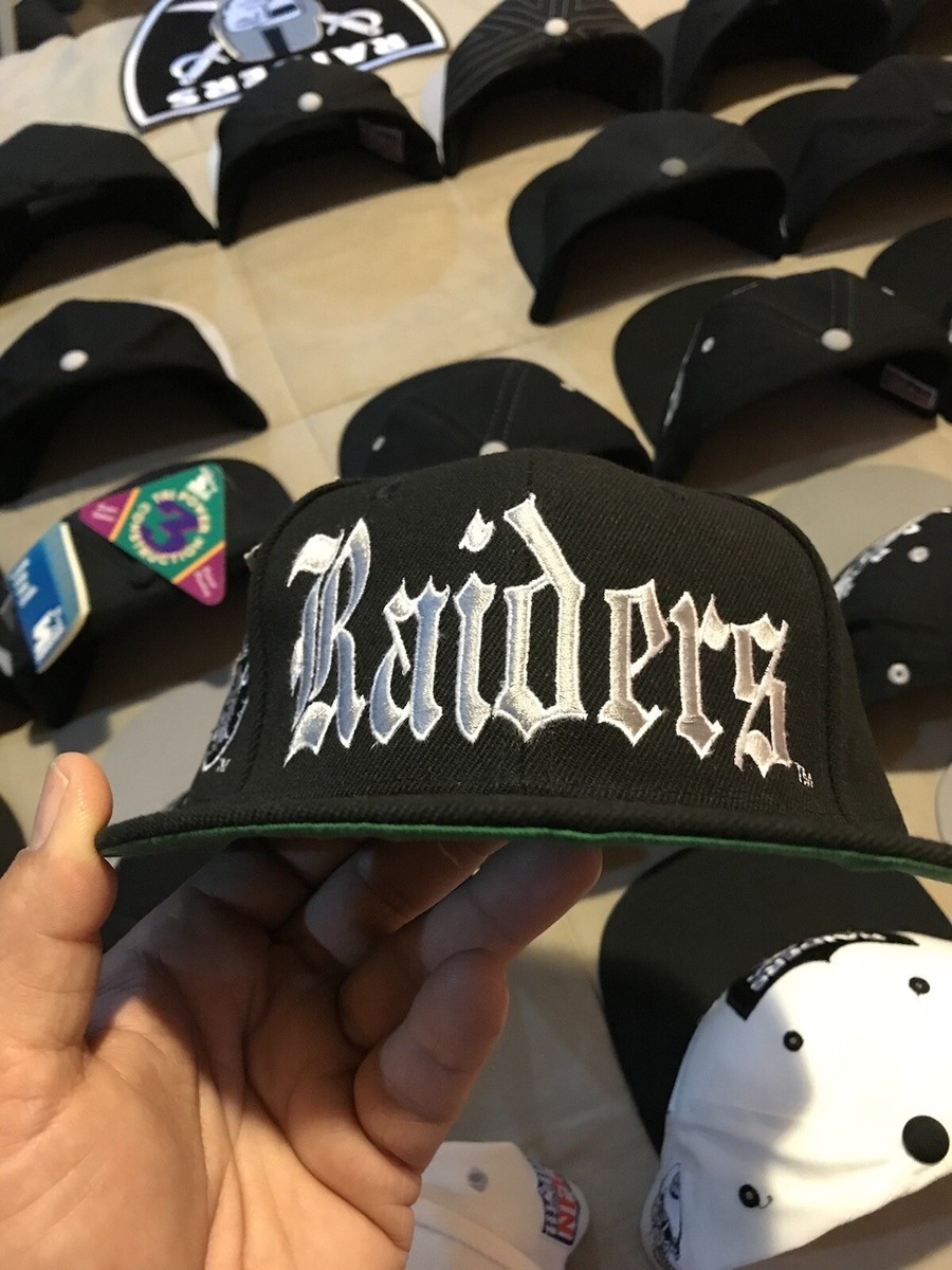 Vintage Drew Pearson NFL Raiders Snapback Hat Old English