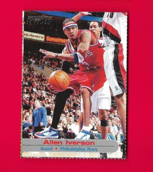 2003 SI Kids ALLEN IVERSON Sport Illustrated Card, Philadelphia