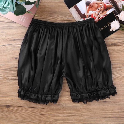 Hombres Ropa Interior Brillante Satén con Volantes Florales Bikini Calzoncillos Sissy - Imagen 25 de 47