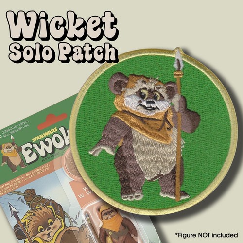 Star Wars ""EWOKS"" Animationsserie Logo & Wicket Solo bestickt Patch Set - Bild 3 von 9