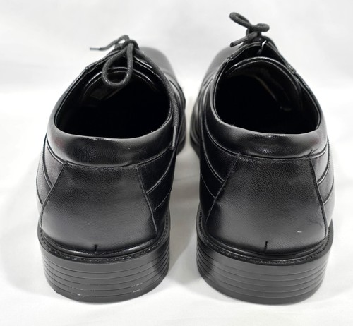 Croft & Barrow Mens Size 10.5 Med Black Dress Shoes Ortholite Comfort Lace Up - Picture 8 of 11
