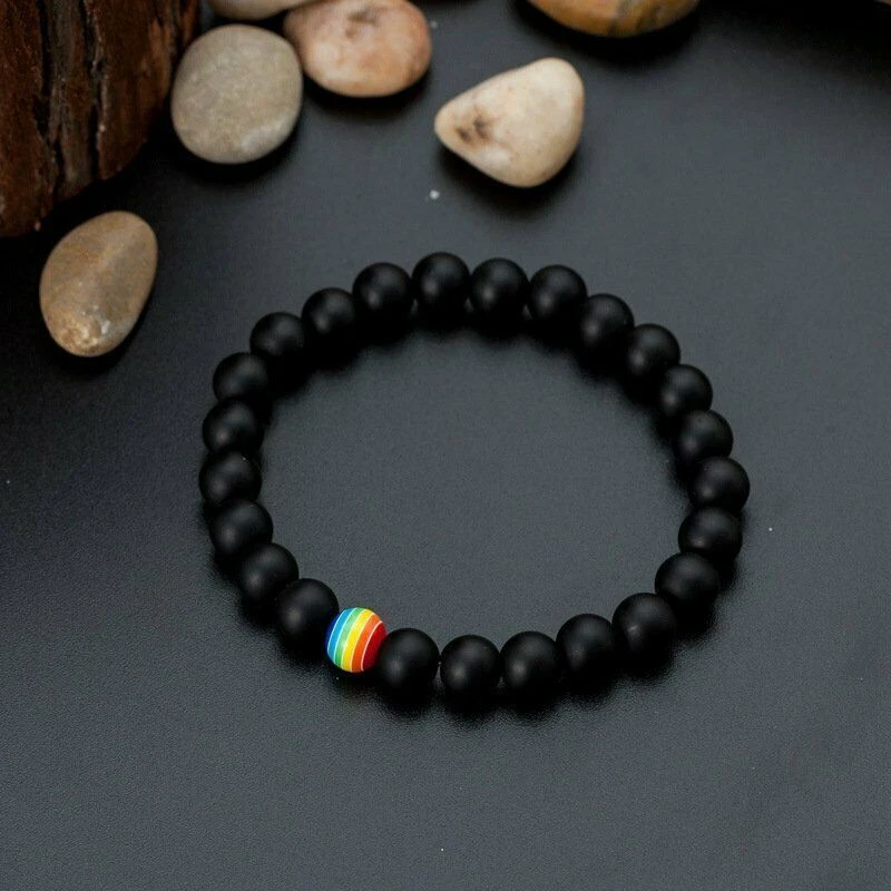 4 Braccialetti Gay Pride Arcobaleno – Tessuto Regolabile – Per Uomo E Donna – MoK - 2