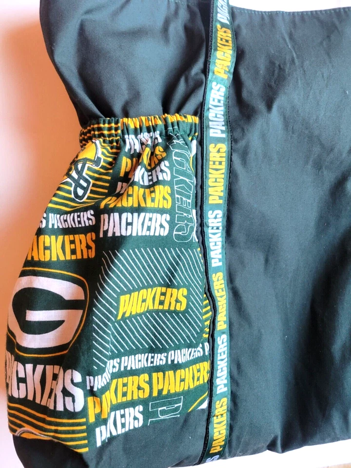 绿色包包 携带所有单肩包 大号 钱包 旅行托特包 手工制作 — 第 3/4 张图片