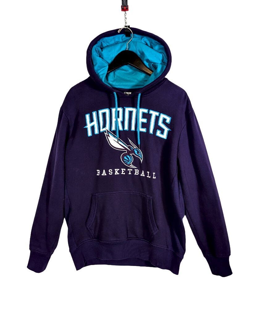 Charlotte Hornets NC Hoodie Mens Large Purple Sweater NBA