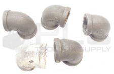 LOT OF 5 METCO 3/4" THREADED ELBOW 90-DEG