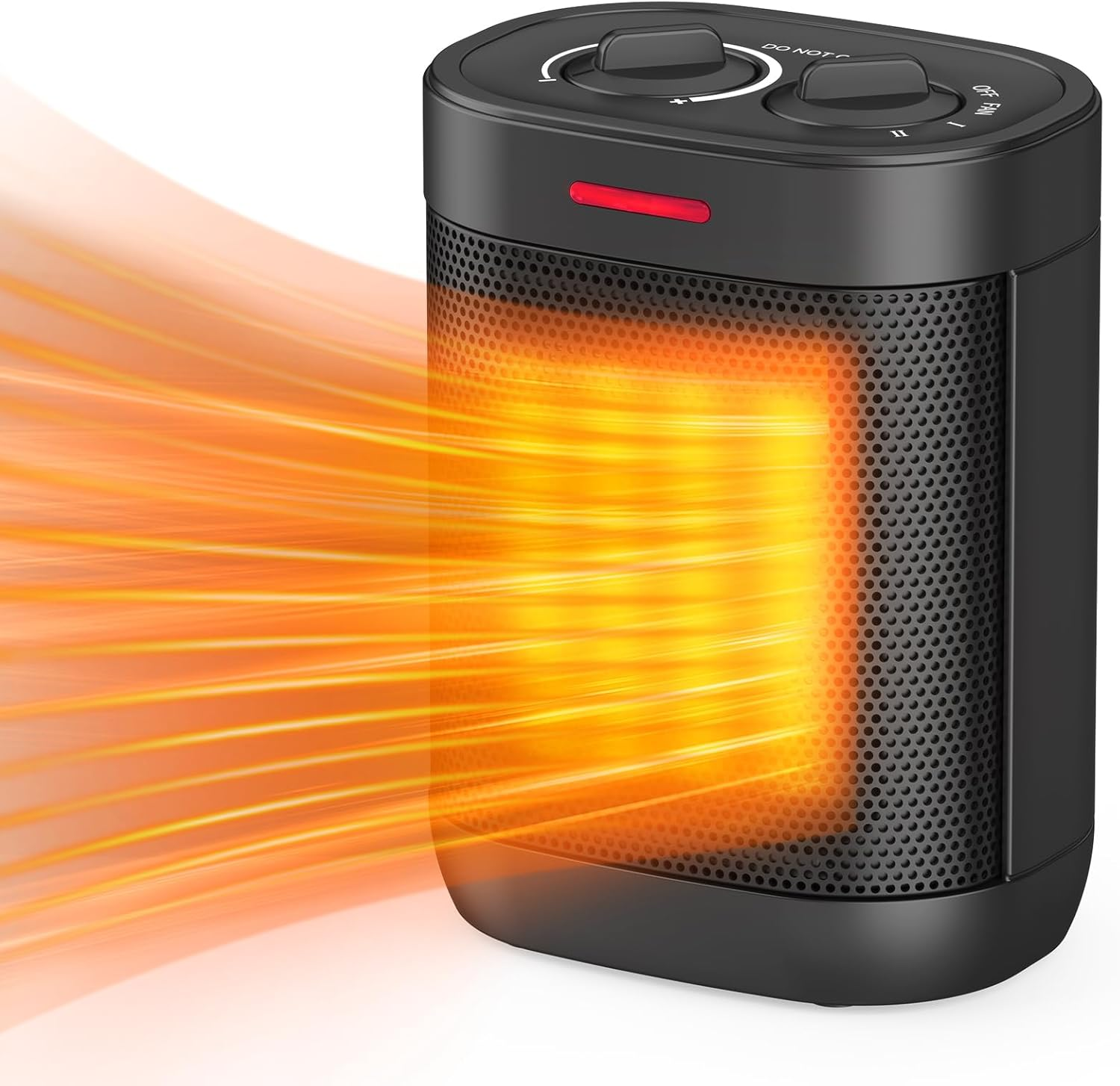 1000W PTC Ceramic Small Space Heaters with Overheating & Tip-Over Protection, Po